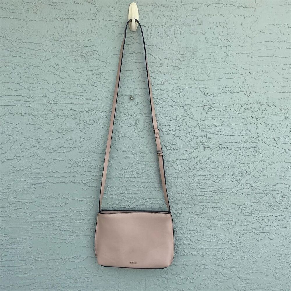 Parfois Women's Beige Leather Crossbody Bag with Adjustable Strap